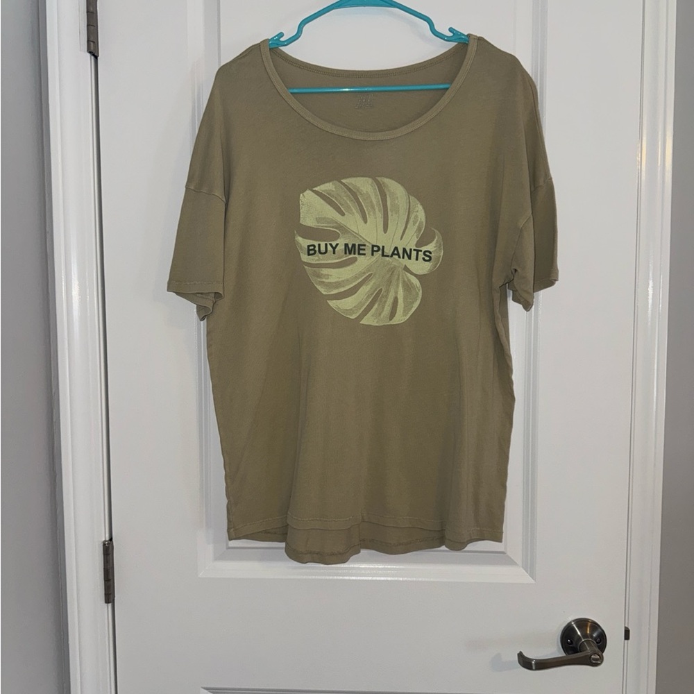 Aerie Olive Green Graphic Tee